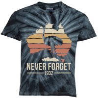 Never Forget 1932 Emu War Australia History Tribute Kids Tie-Dye T-Shirt