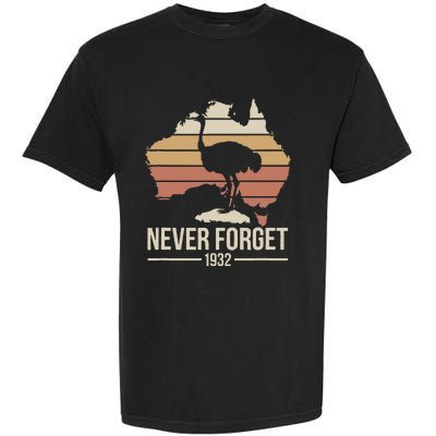 Never Forget 1932 Emu War Australia History Tribute Garment-Dyed Heavyweight T-Shirt