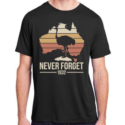 Never Forget 1932 Emu War Australia History Tribute Adult ChromaSoft Performance T-Shirt