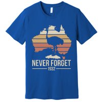 Never Forget 1932 Emu War Australia History Tribute Premium T-Shirt