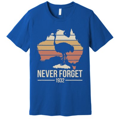 Never Forget 1932 Emu War Australia History Tribute Premium T-Shirt