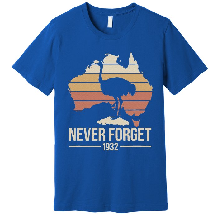 Never Forget 1932 Emu War Australia History Tribute Premium T-Shirt