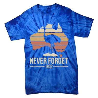 Never Forget 1932 Emu War Australia History Tribute Tie-Dye T-Shirt