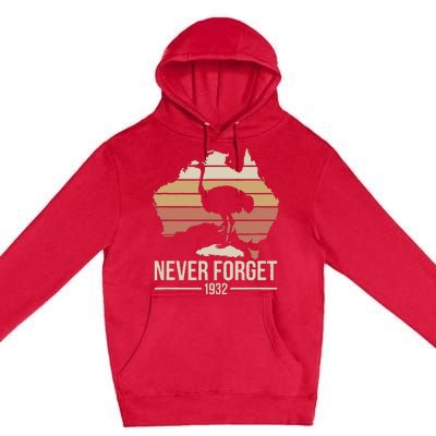 Never Forget 1932 Emu War Australia History Tribute Premium Pullover Hoodie