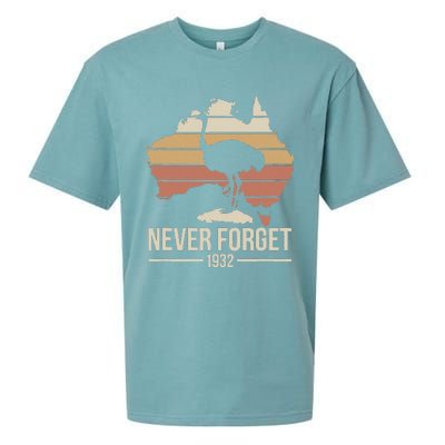 Never Forget 1932 Emu War Australia History Tribute Sueded Cloud Jersey T-Shirt