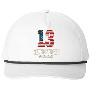 Never Forget 13 Service Members Kabul Afghanistan Airport Snapback Five-Panel Rope Hat