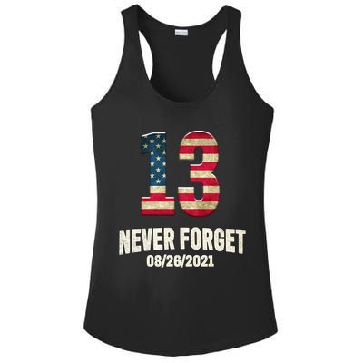 Never Forget 13 Service Members Kabul Afghanistan Airport Ladies PosiCharge Competitor Racerback Tank