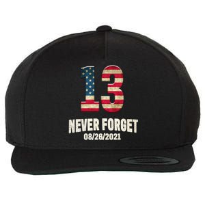 Never Forget 13 Service Members Kabul Afghanistan Airport Wool Snapback Cap