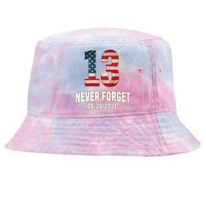 Never Forget 13 Service Members Kabul Afghanistan Airport Tie-Dyed Bucket Hat