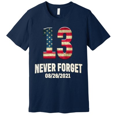 Never Forget 13 Service Members Kabul Afghanistan Airport Premium T-Shirt