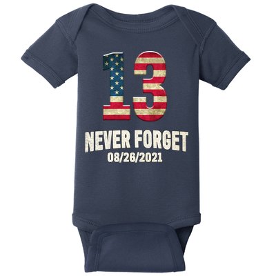 Never Forget 13 Service Members Kabul Afghanistan Airport Baby Bodysuit