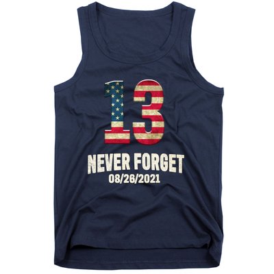 Never Forget 13 Service Members Kabul Afghanistan Airport Tank Top