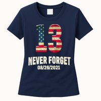 Never Forget 13 Service Members Kabul Afghanistan Airport Womens T-Shirt