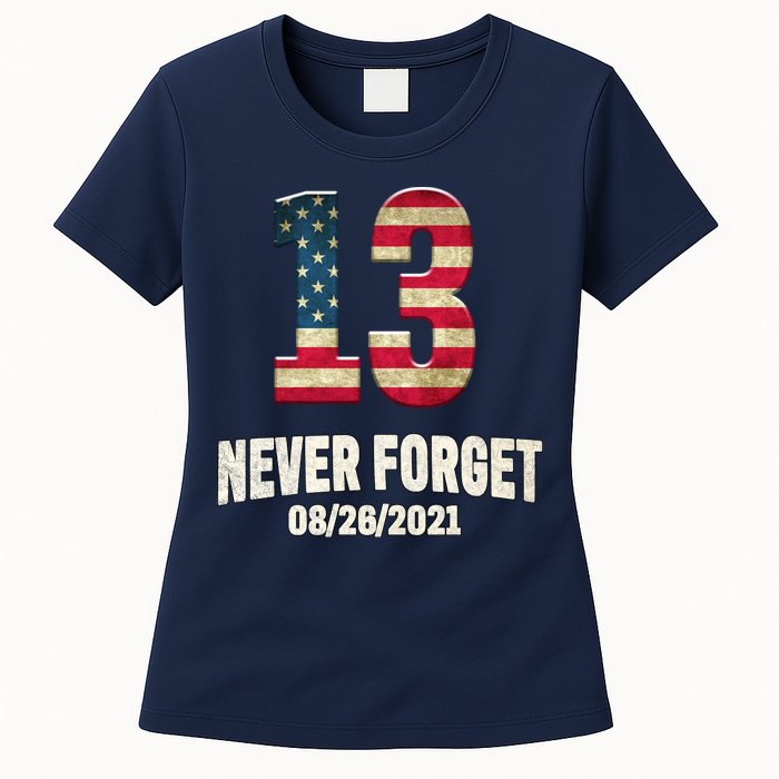 Never Forget 13 Service Members Kabul Afghanistan Airport Womens T-Shirt