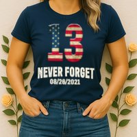 Never Forget 13 Service Members Kabul Afghanistan Airport Womens T-Shirt