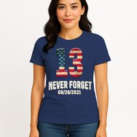 Never Forget 13 Service Members Kabul Afghanistan Airport Womens T-Shirt