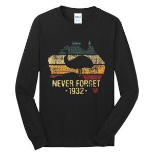 Never Forget 1932 Emu War Emu Lover Zookeeper Tall Long Sleeve T-Shirt