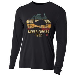 Never Forget 1932 Emu War Emu Lover Zookeeper Cooling Performance Long Sleeve Crew