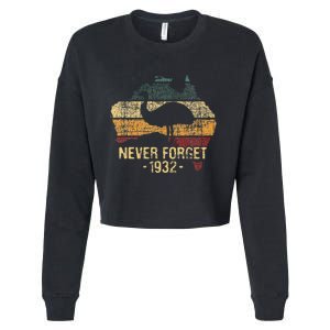 Never Forget 1932 Emu War Emu Lover Zookeeper Cropped Pullover Crew