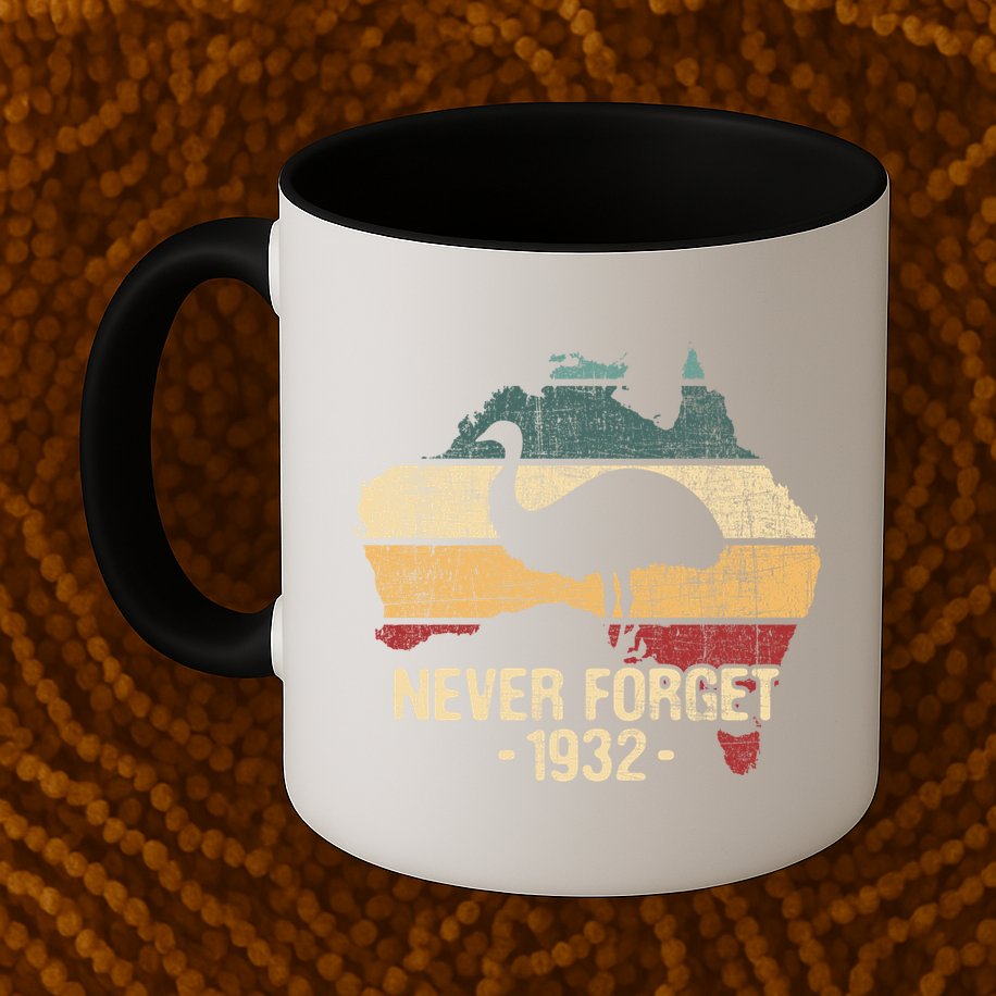 Never Forget 1932 Emu War Gift Emu Lover Zookeeper Gift Mug