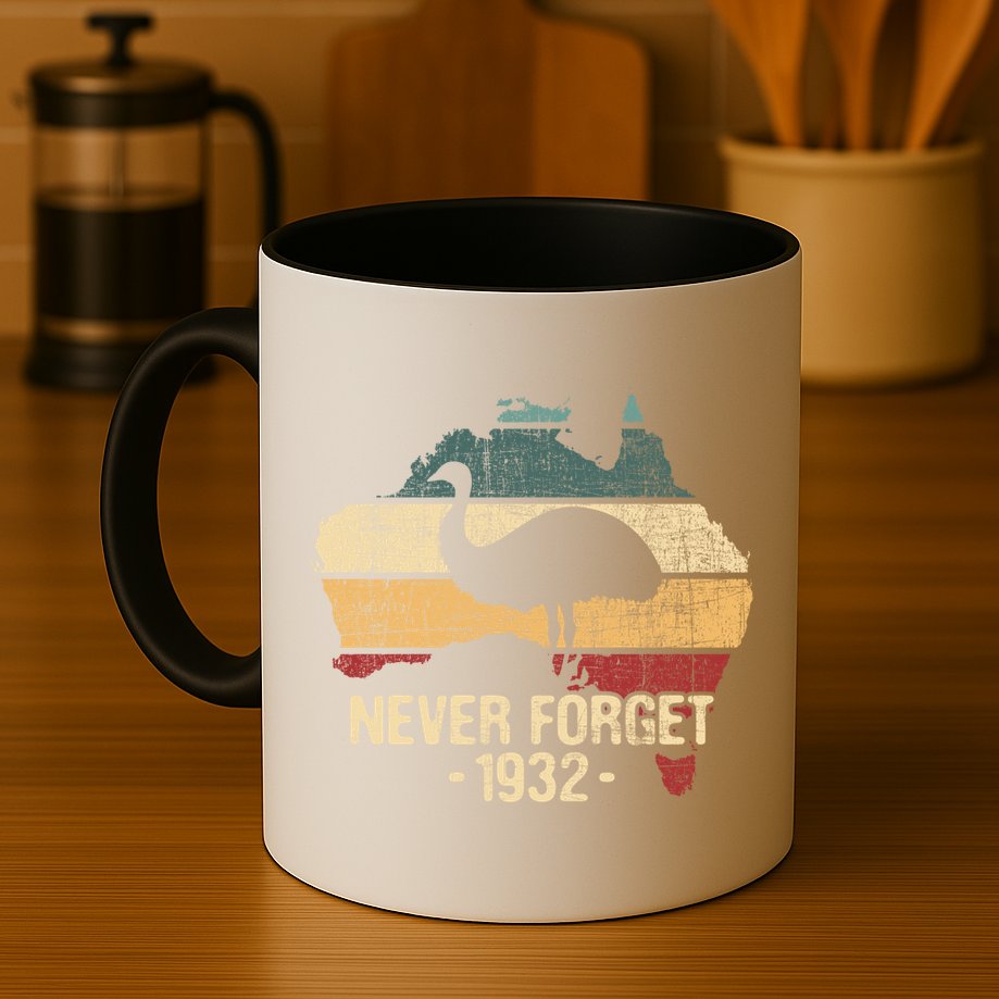 Never Forget 1932 Emu War Gift Emu Lover Zookeeper Gift Mug