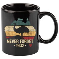 Never Forget 1932 Emu War Gift Emu Lover Zookeeper Gift 11oz C Handle Ceramic Mug
