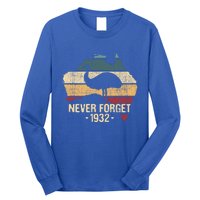 Never Forget 1932 Emu War Gift Emu Lover Zookeeper Gift Long Sleeve Shirt