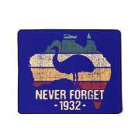 Never Forget 1932 Emu War Gift Emu Lover Zookeeper Gift Mousepad