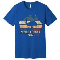 Never Forget 1932 Emu War Gift Emu Lover Zookeeper Gift Premium T-Shirt