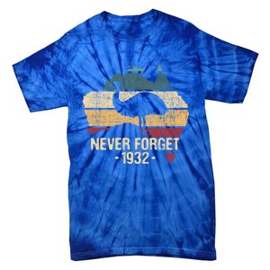 Never Forget 1932 Emu War Gift Emu Lover Zookeeper Gift Tie-Dye T-Shirt