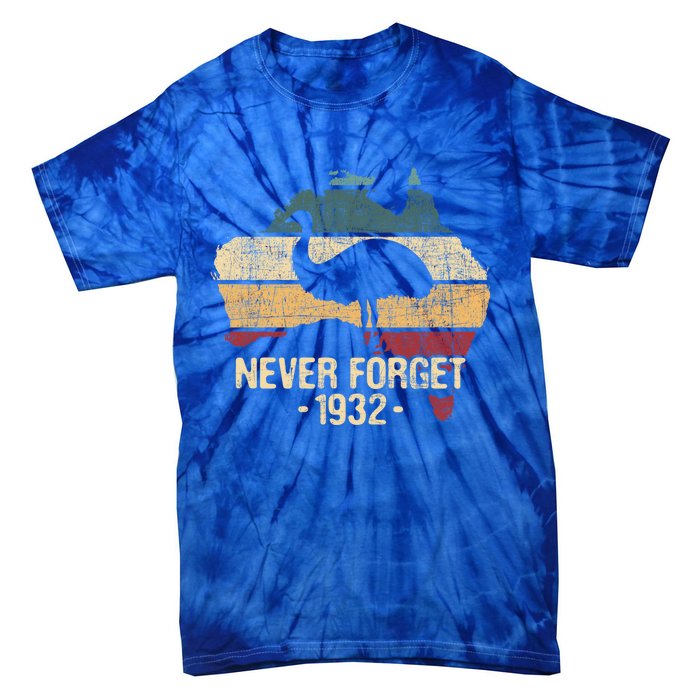 Never Forget 1932 Emu War Gift Emu Lover Zookeeper Gift Tie-Dye T-Shirt