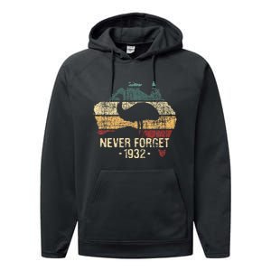 Never Forget 1932 Emu War Emu Lover Zookeeper Performance Fleece Hoodie