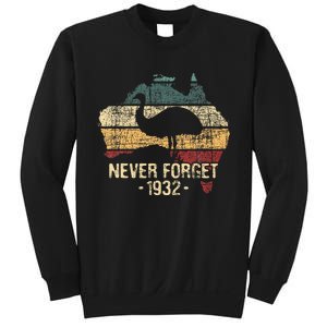 Never Forget 1932 Emu War Emu Lover Zookeeper Sweatshirt