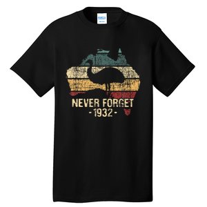 Never Forget 1932 Emu War Emu Lover Zookeeper Tall T-Shirt