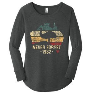 Never Forget 1932 Emu War Emu Lover Zookeeper Women's Perfect Tri Tunic Long Sleeve Shirt