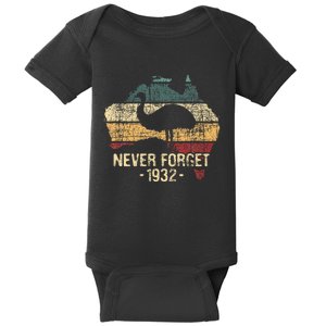 Never Forget 1932 Emu War Emu Lover Zookeeper Baby Bodysuit