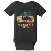 Never Forget 1932 Emu War Emu Lover Zookeeper Baby Bodysuit