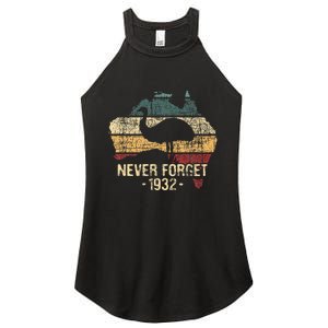 Never Forget 1932 Emu War Emu Lover Zookeeper Women's Perfect Tri Rocker Tank