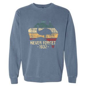 Never Forget 1932 Emu War Emu Lover Zookeeper Garment-Dyed Sweatshirt