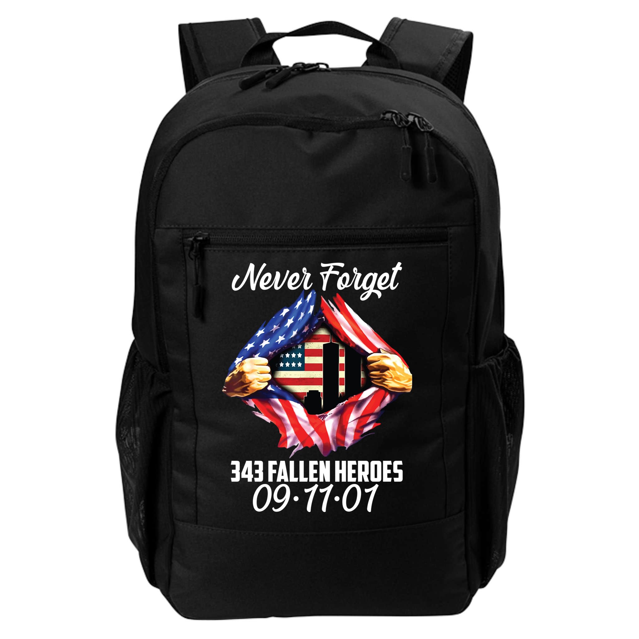 Never Forget 343 Fallen Heroes 091101 September 11 Backpack