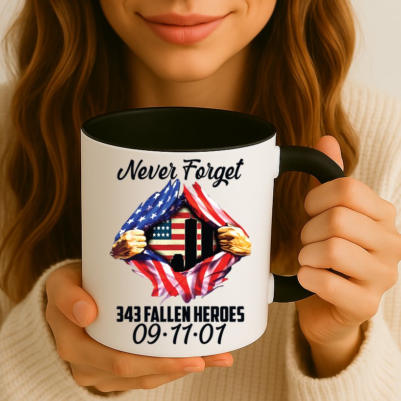 Never Forget 343 Fallen Heroes 091101 September 11 Mug