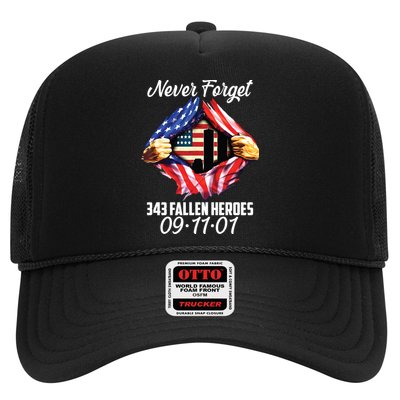 Never Forget 343 Fallen Heroes 091101 September 11 Trucker Hat