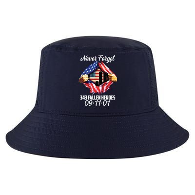 Never Forget 343 Fallen Heroes 091101 September 11 Cool Comfort Performance Bucket Hat