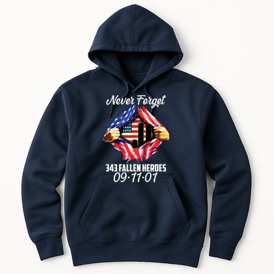 Never Forget 343 Fallen Heroes 091101 September 11 Hoodie