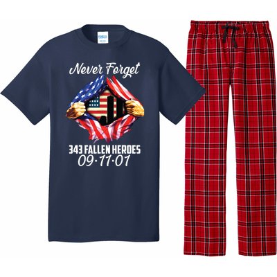 Never Forget 343 Fallen Heroes 091101 September 11 Pajama Set