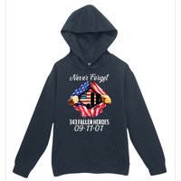 Never Forget 343 Fallen Heroes 091101 September 11 Urban Pullover Hoodie