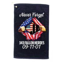 Never Forget 343 Fallen Heroes 091101 September 11 Golf Towel