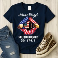 Never Forget 343 Fallen Heroes 091101 September 11 Womens T-Shirt