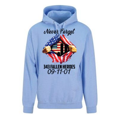 Never Forget 343 Fallen Heroes 091101 September 11 Unisex Surf Hoodie