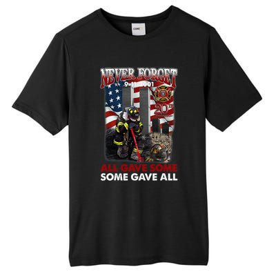 Never Forget 9112001 20th Anniversary Firefighters Gift Tall Fusion ChromaSoft Performance T-Shirt